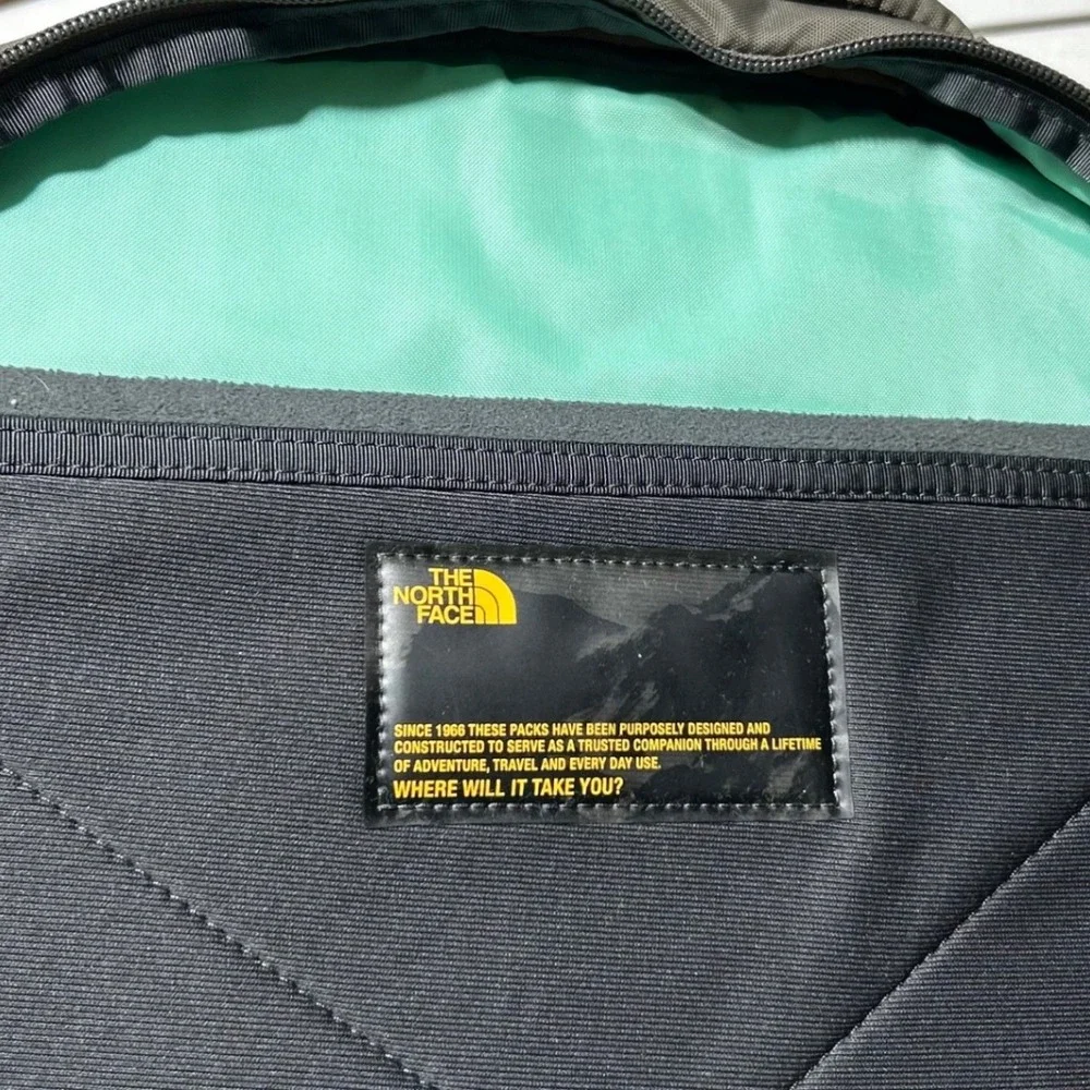 The North Face Surge Backpack Olive Green Teal Laptop Bag T196/T596 Mens Womens